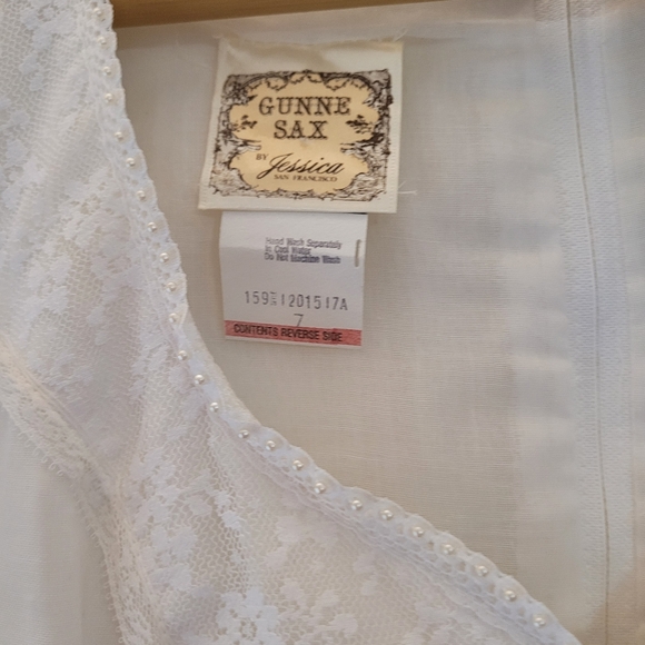 Gunne Sax Off White Maxi Dress - Picture 12 of 17